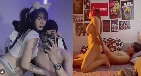 สาวสวยที่มีหน้าอกใหญ่ขี่มนุษย์เหนือมนุษย์